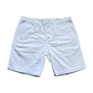 Bonobos Mens White Cotton Casual‎ Chino Shorts Size 36